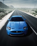Fondo de pantalla Blue Jaguar XKR 128x160