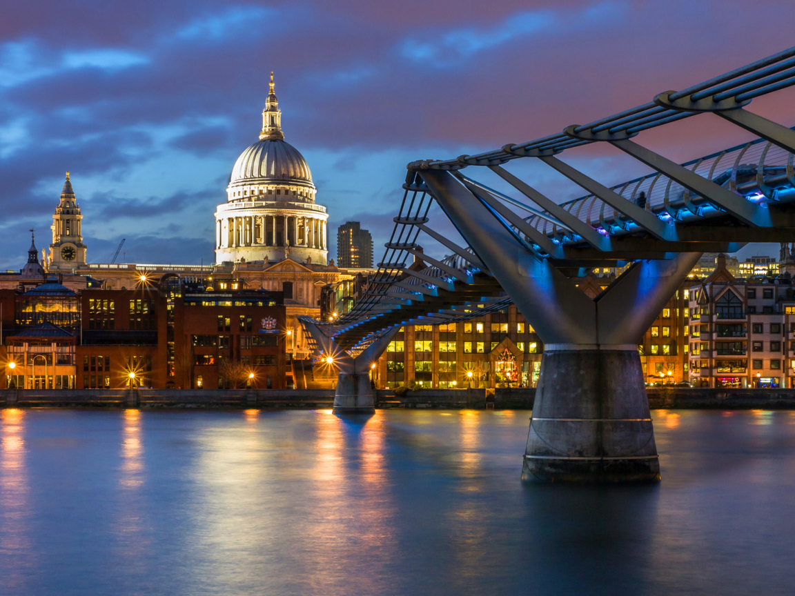 Screenshot №1 pro téma Millennium Bridge, St Paul's Cathedral 1152x864