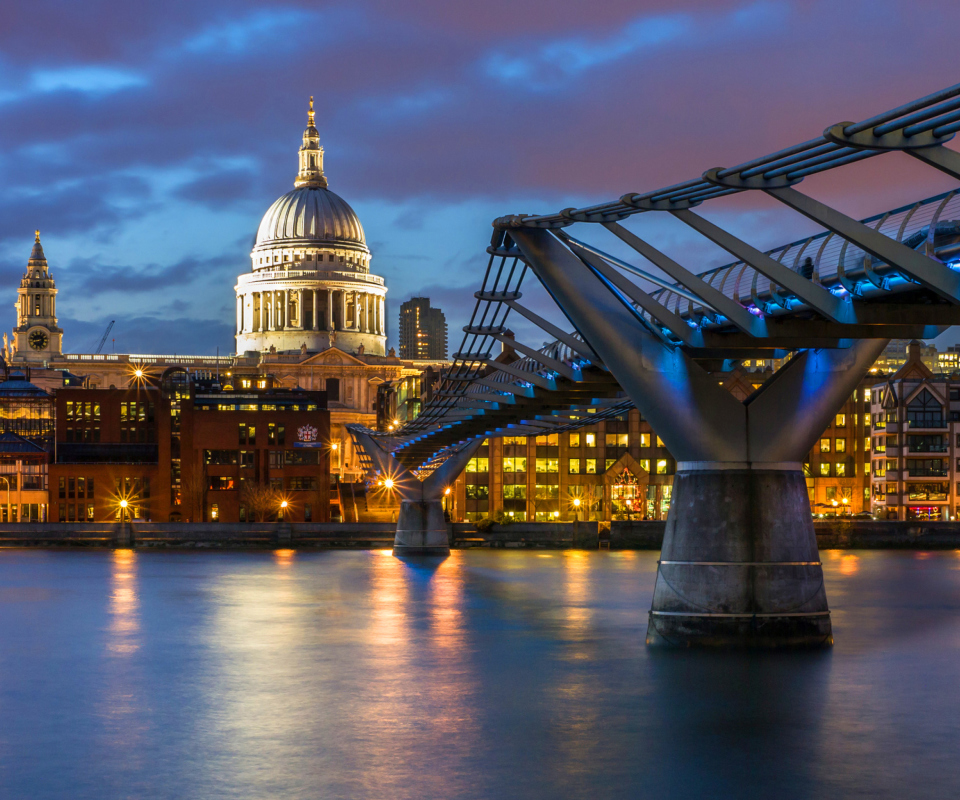 Sfondi Millennium Bridge, St Paul's Cathedral 960x800