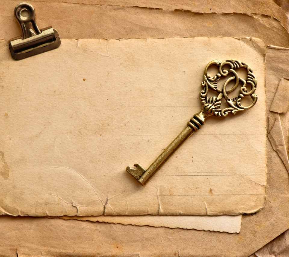 Vintage Key wallpaper 960x854