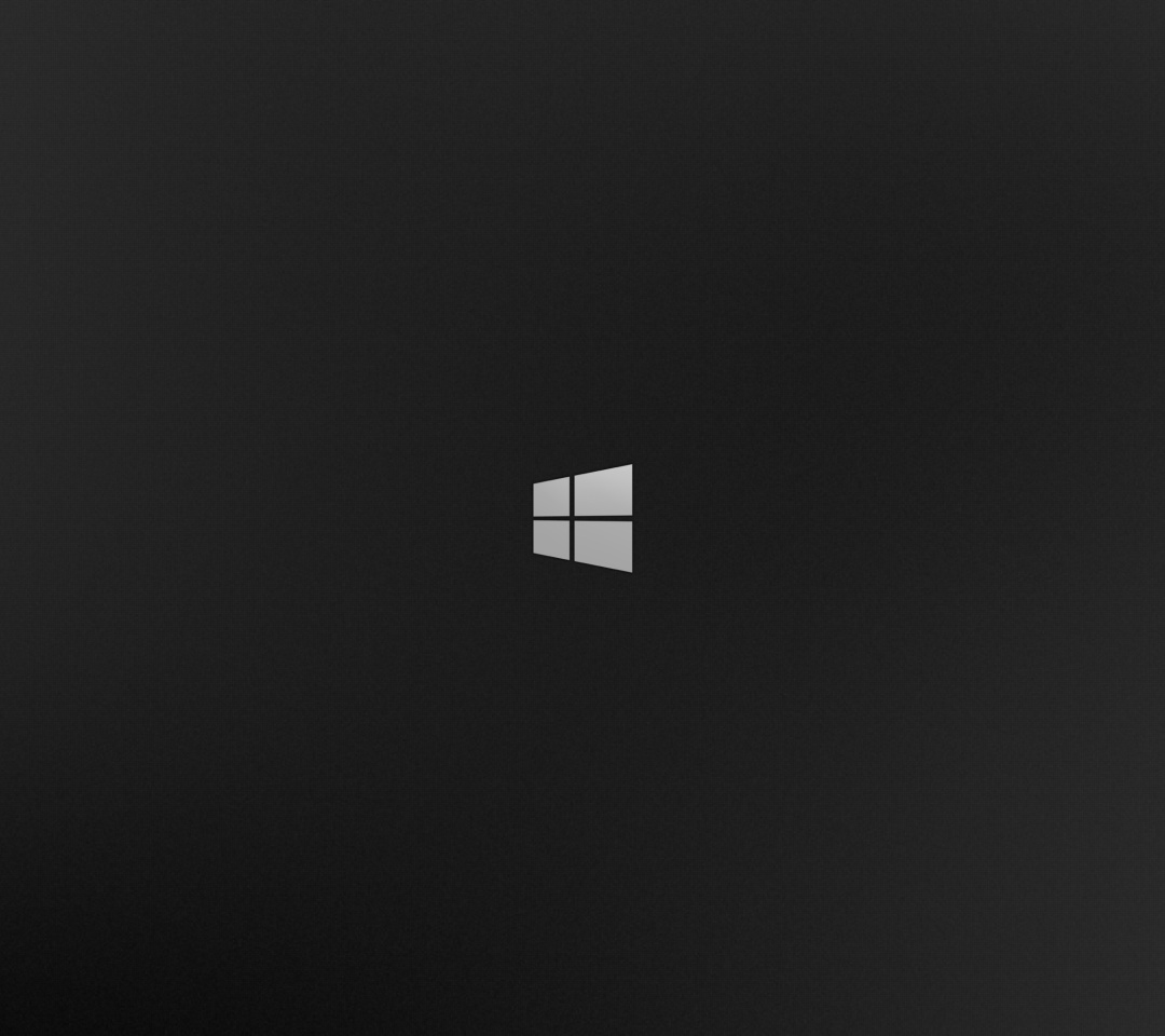 Das Windows 8 Black Logo Wallpaper 1080x960