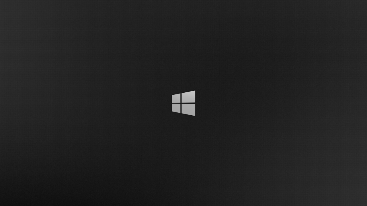 Das Windows 8 Black Logo Wallpaper 1280x720