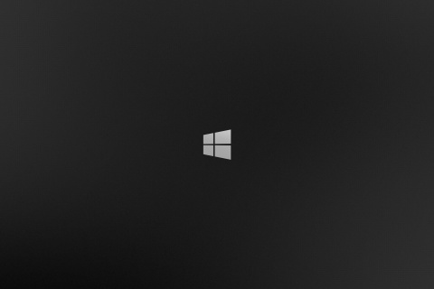 Windows 8 Black Logo wallpaper 480x320