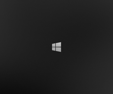 Sfondi Windows 8 Black Logo 480x400