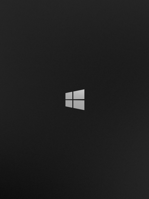 Обои Windows 8 Black Logo 480x640