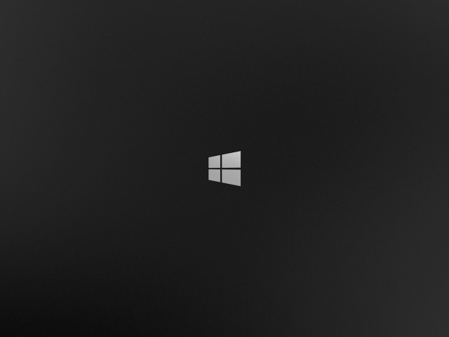 Windows 8 Black Logo wallpaper 640x480