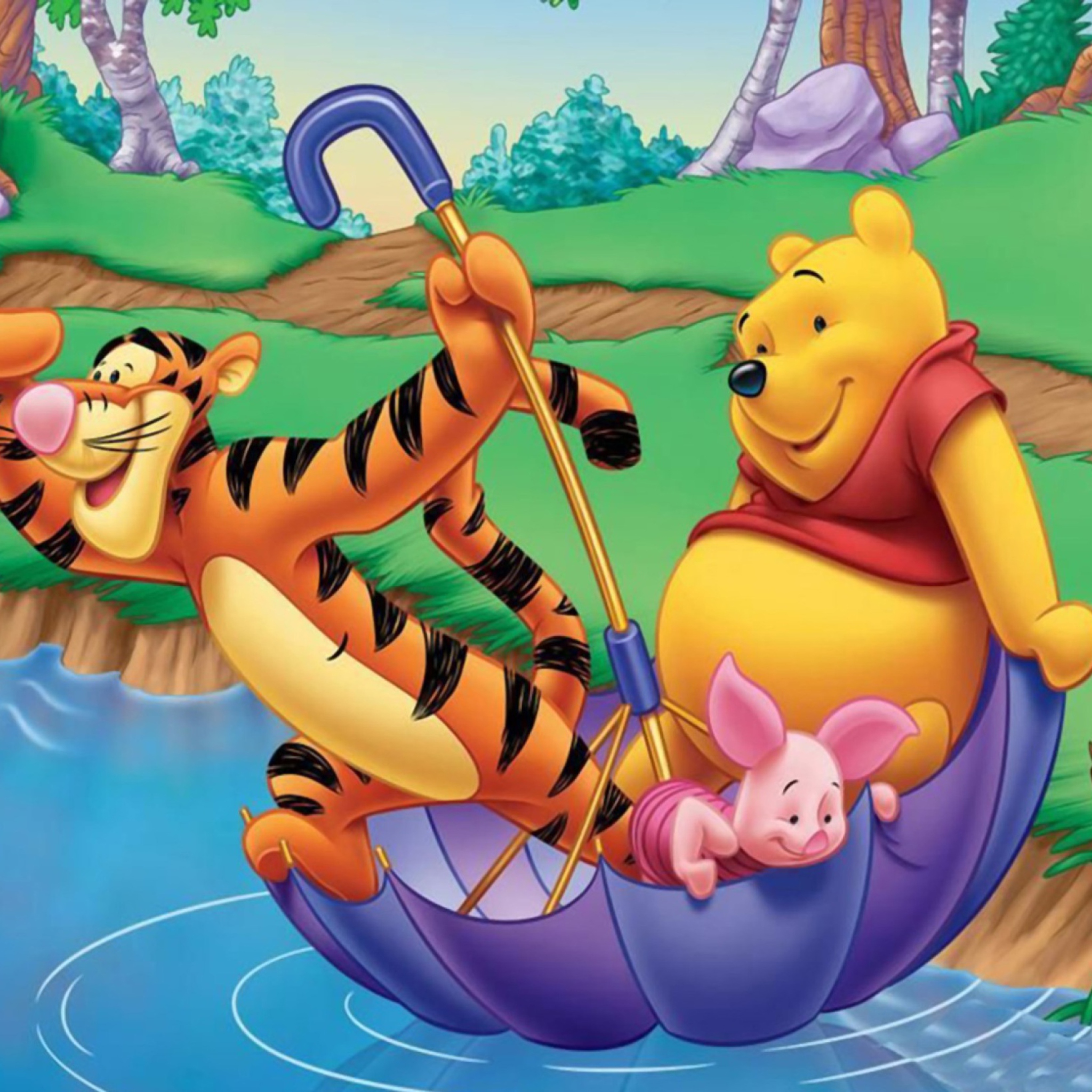 Winnie and Friends Wallpaper for iPad 3.