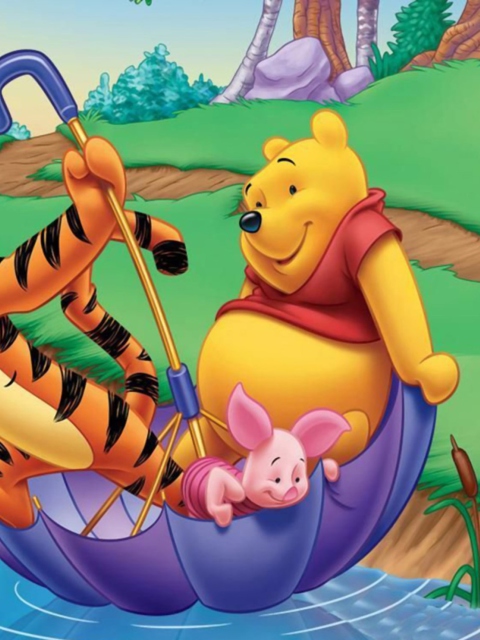 Winnie and Friends wallpaper 480x640