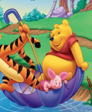 Winnie and Friends - Obrázkek zdarma pro 128x160