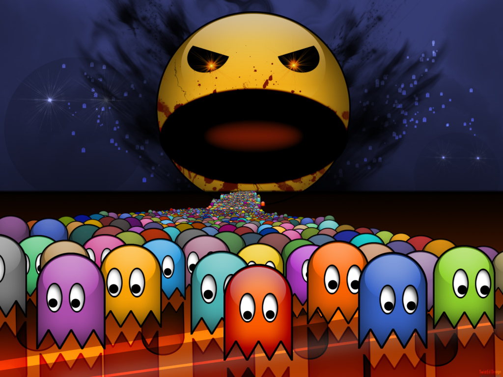 Fondo de pantalla Pacman 1024x768