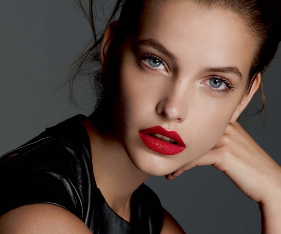 Fondo de pantalla Barbara Palvin Red Lipstick 960x800