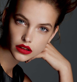 Barbara Palvin Red Lipstick sfondi gratuiti per 1024x1024