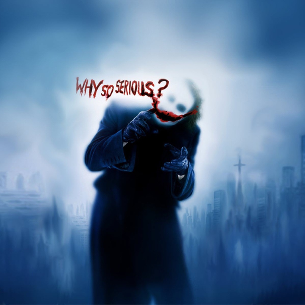 Das Joker Why So Serious Wallpaper 1024x1024