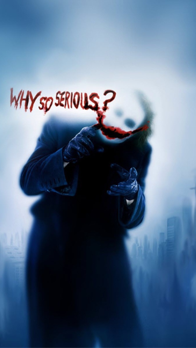 Обои Joker Why So Serious 640x1136