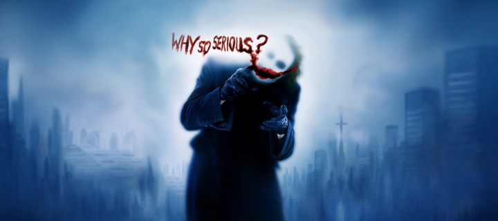 Обои Joker Why So Serious 720x320
