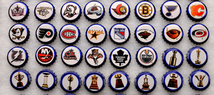 Bottle caps with NHL Teams Logo screenshot #1 720x320