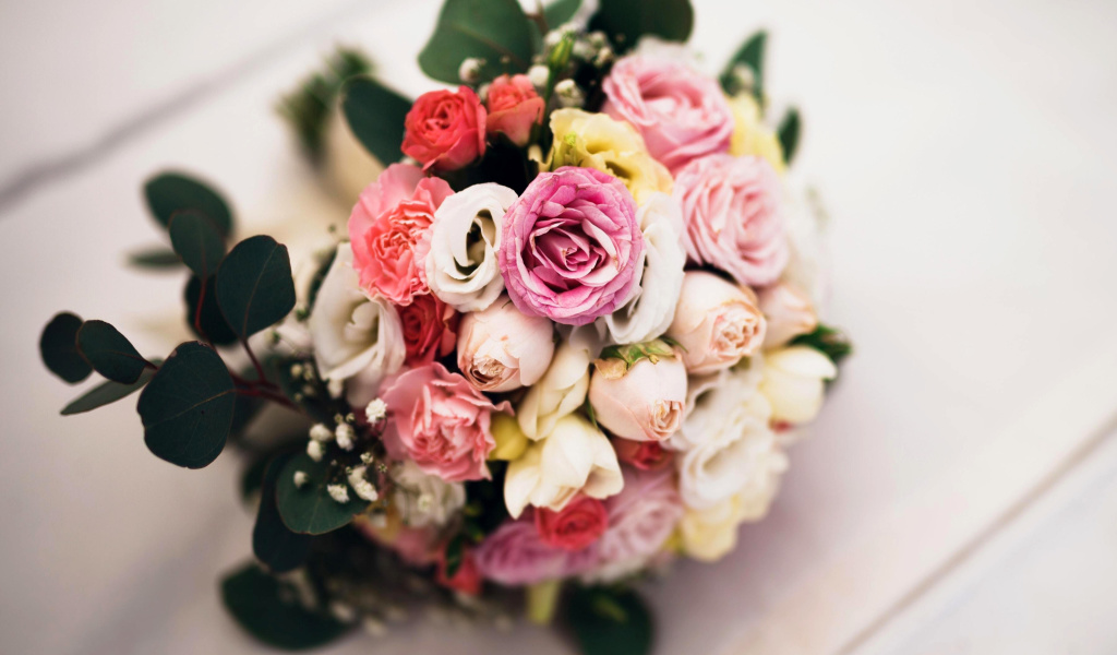 Das Wedding Bouquet Wallpaper 1024x600