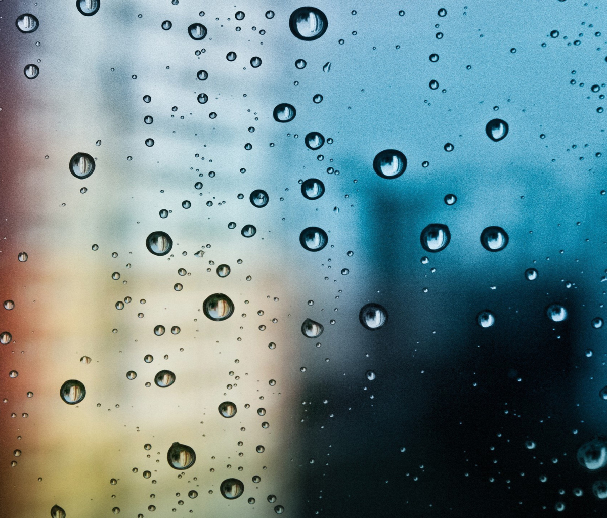 Das Rain Drop Window Wallpaper 1200x1024