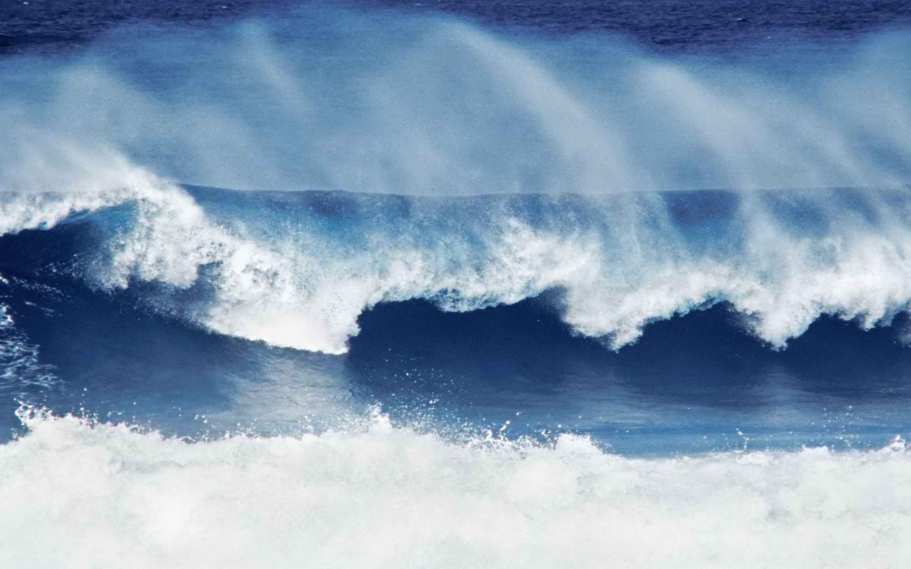 Das Big Blue Waves Wallpaper 1280x800