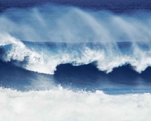 Das Big Blue Waves Wallpaper 220x176