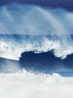 Das Big Blue Waves Wallpaper 240x320