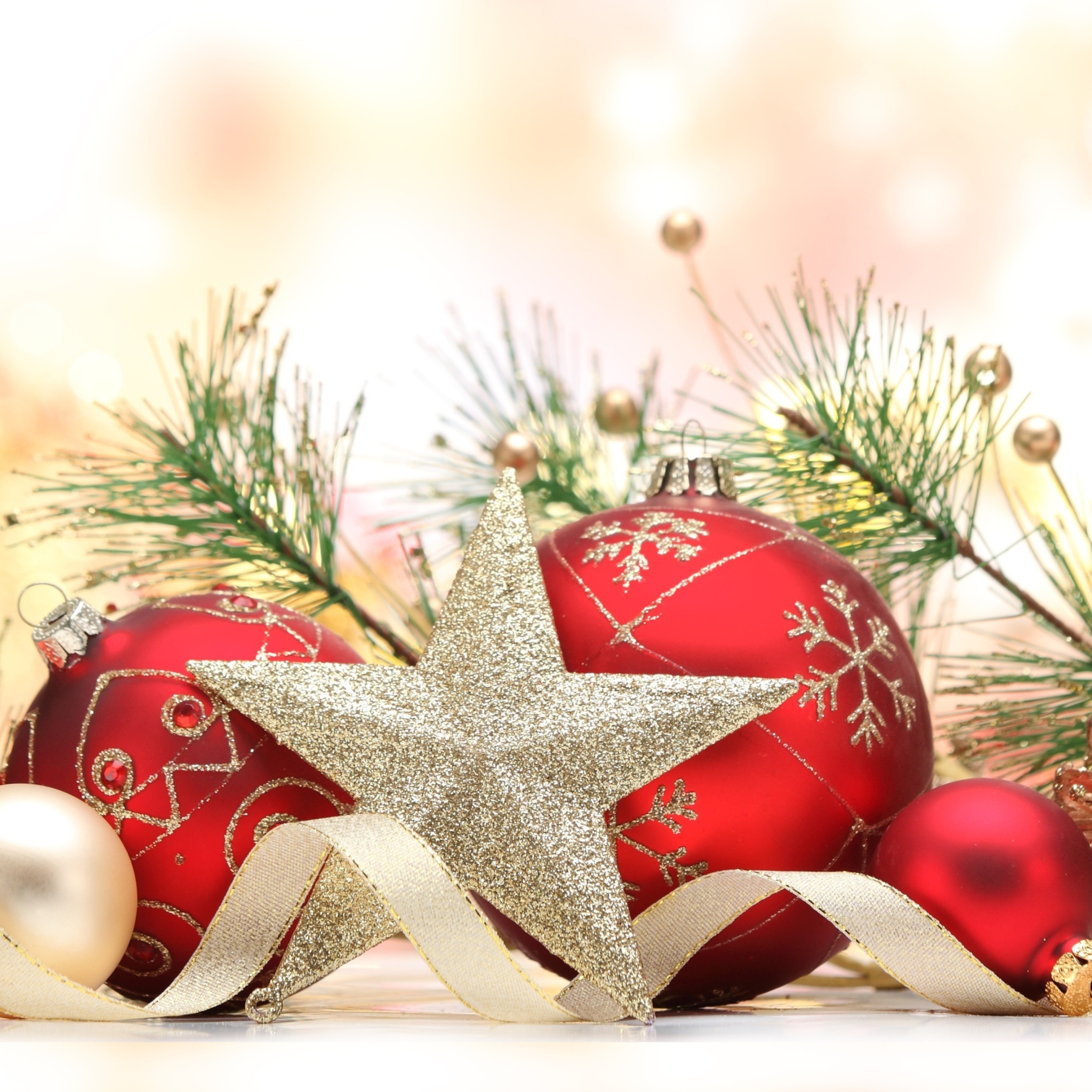 Fondo de pantalla Christmas Tree Decorations 2048x2048