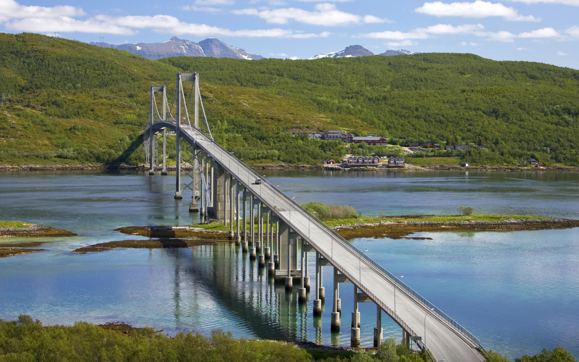 Fondo de pantalla Suspension Bridge 1920x1200