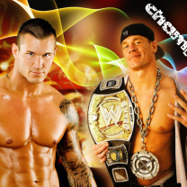 Fondo de pantalla John Cena vs Randy Orton 208x208