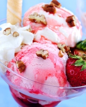 Das Strawberry Ice Cream Wallpaper 176x220