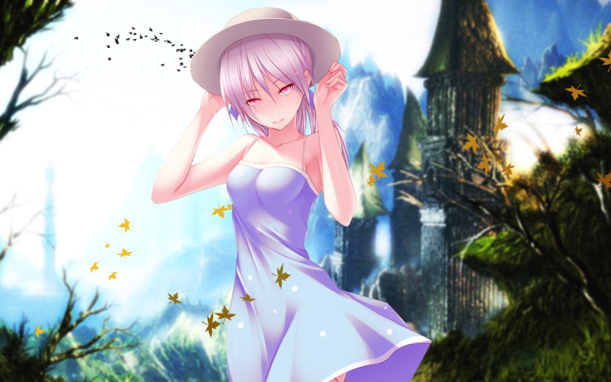 Girl In Hat wallpaper 2560x1600