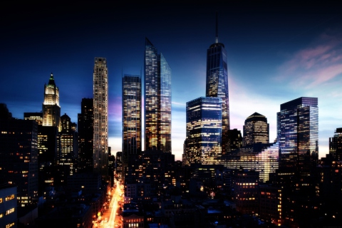 Fondo de pantalla Manhattan 480x320