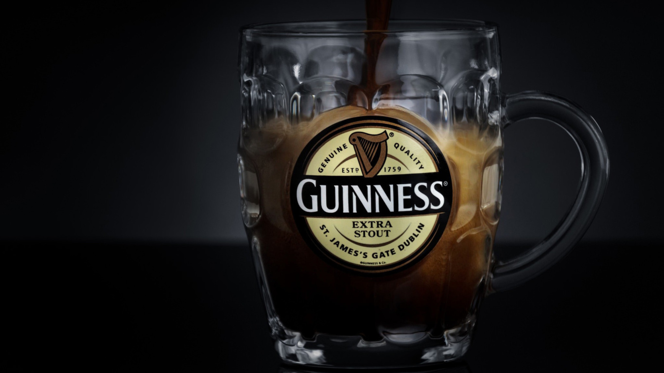 Fondo de pantalla Guinness Extra Stout 1366x768