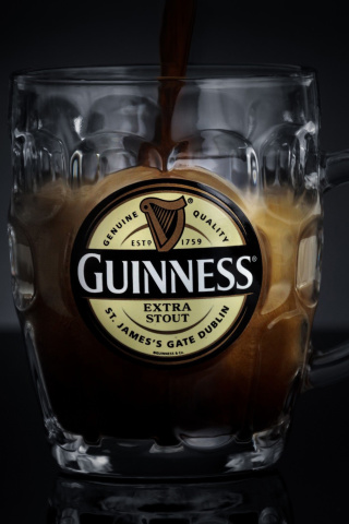Das Guinness Extra Stout Wallpaper 320x480