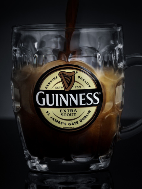 Das Guinness Extra Stout Wallpaper 480x640