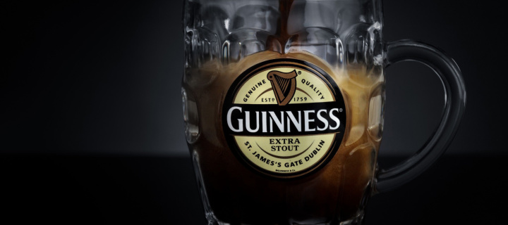 Обои Guinness Extra Stout 720x320