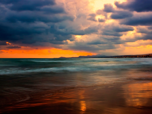 Sfondi Stormy Sunset 640x480