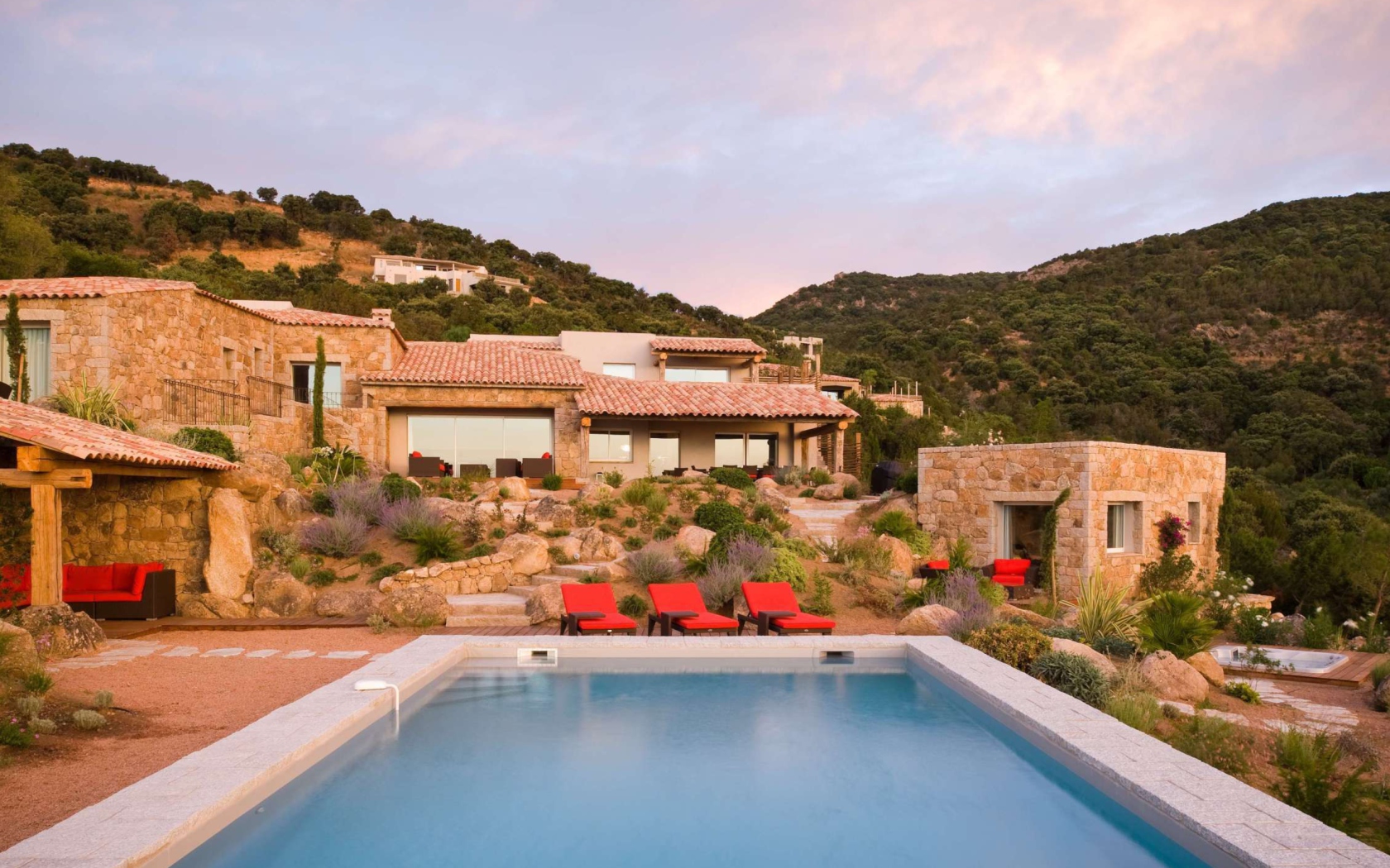 Обои Villa Luna, Corsica, France 1680x1050