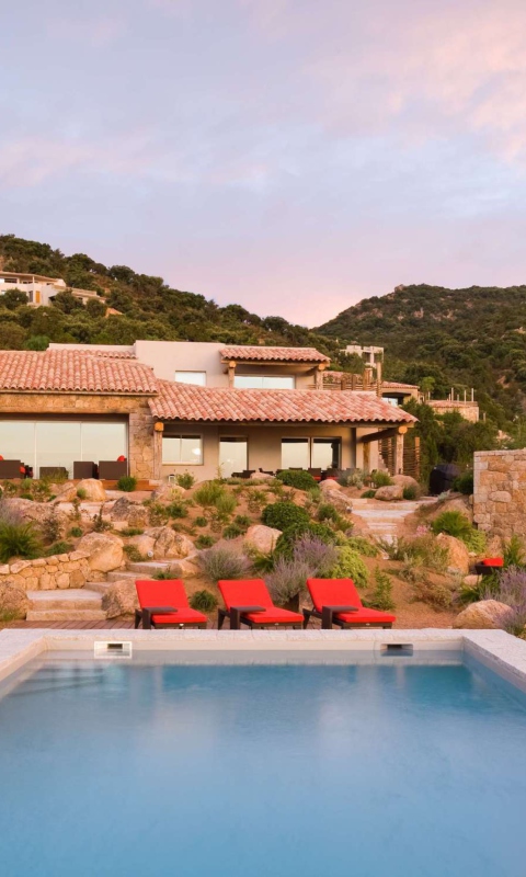 Das Villa Luna, Corsica, France Wallpaper 480x800