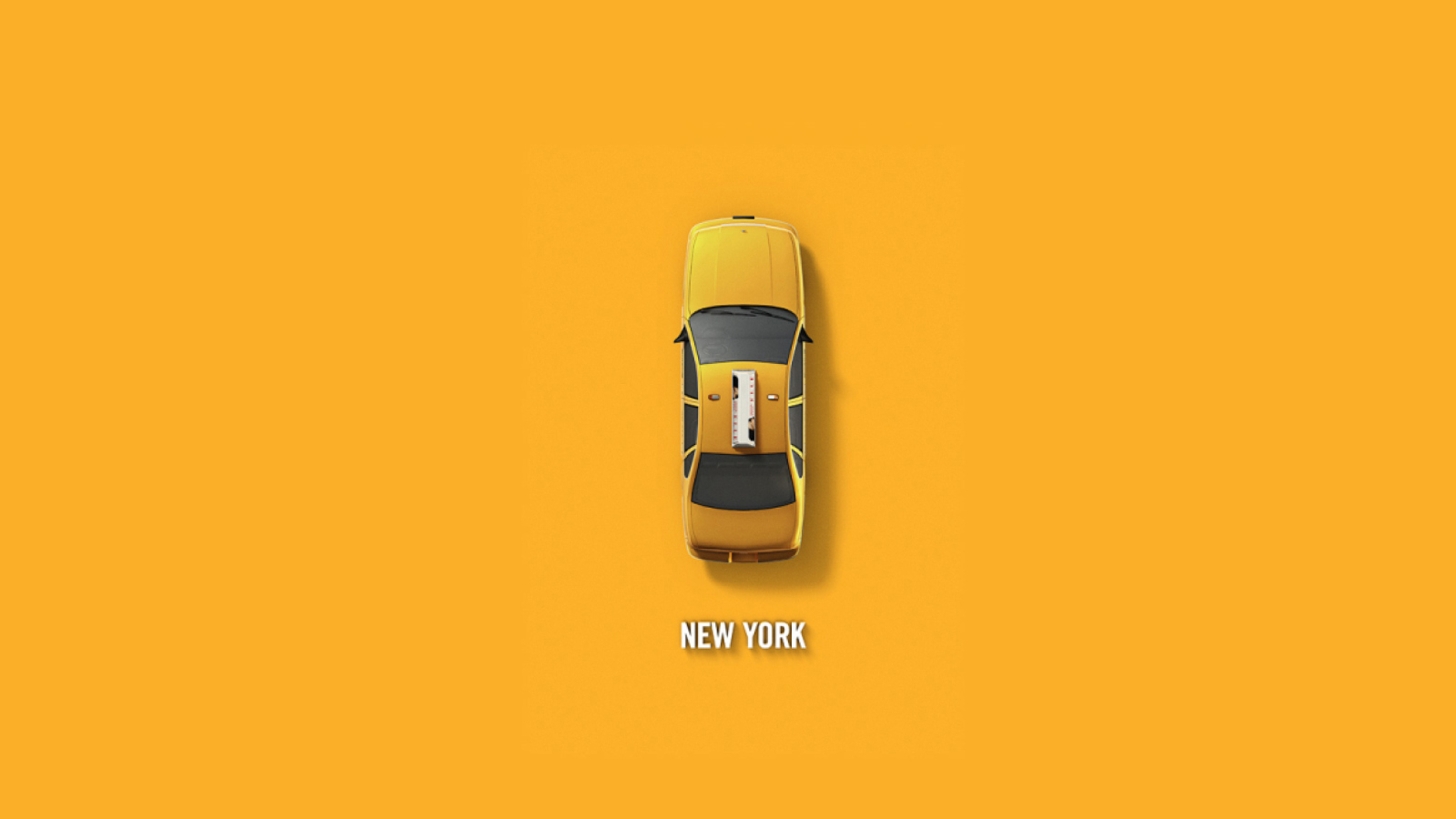 Fondo de pantalla New York Cab 1600x900