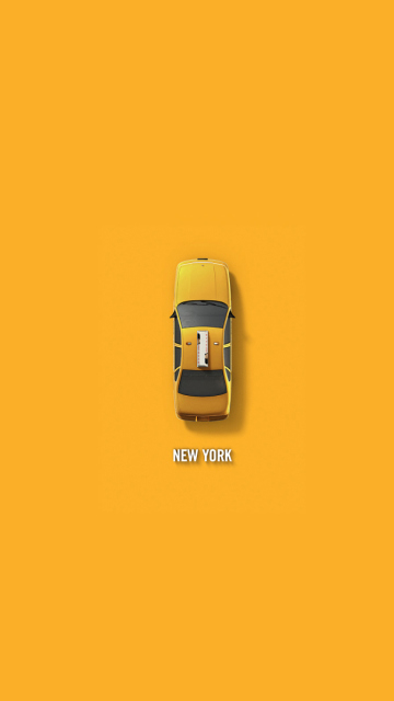 Fondo de pantalla New York Cab 360x640