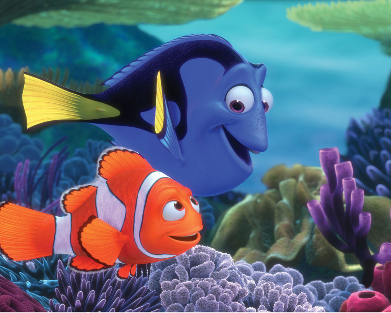 Das Finding Nemo Cartoon Wallpaper 1280x1024