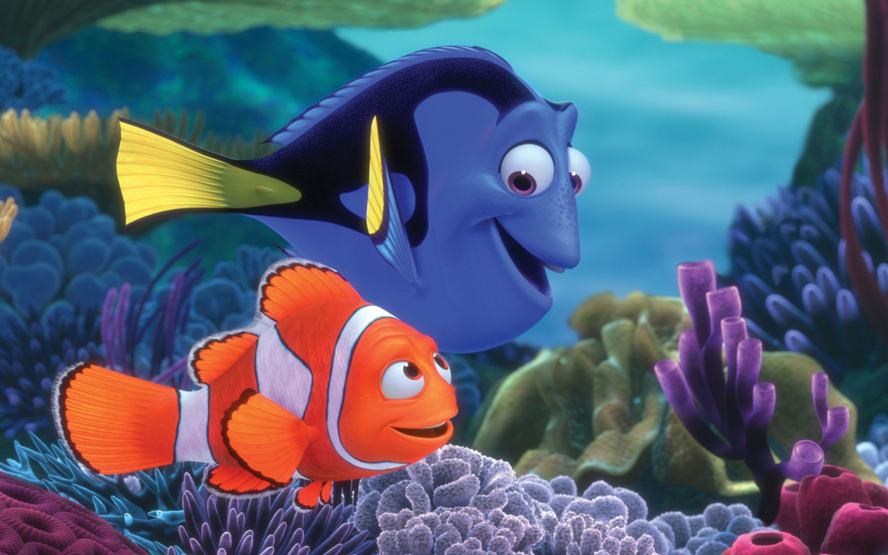 Sfondi Finding Nemo Cartoon 1280x800