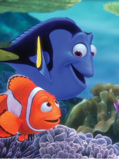 Finding Nemo Cartoon wallpaper 240x320