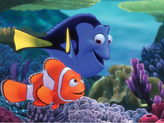 Finding Nemo Cartoon wallpaper 640x480