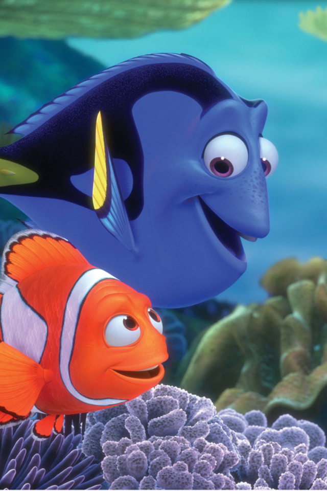 Обои Finding Nemo Cartoon 640x960