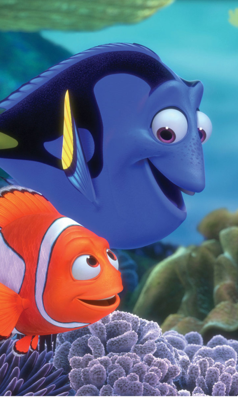 Sfondi Finding Nemo Cartoon 768x1280
