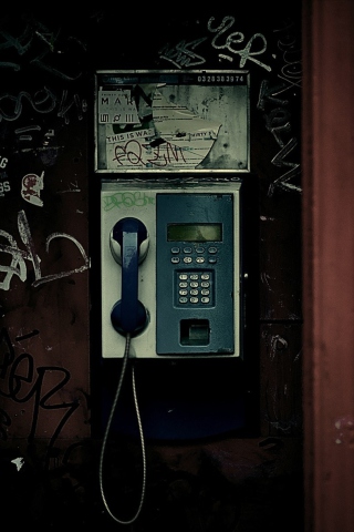 Phone Booth wallpaper 320x480