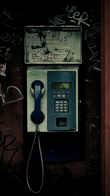 Das Phone Booth Wallpaper 360x640