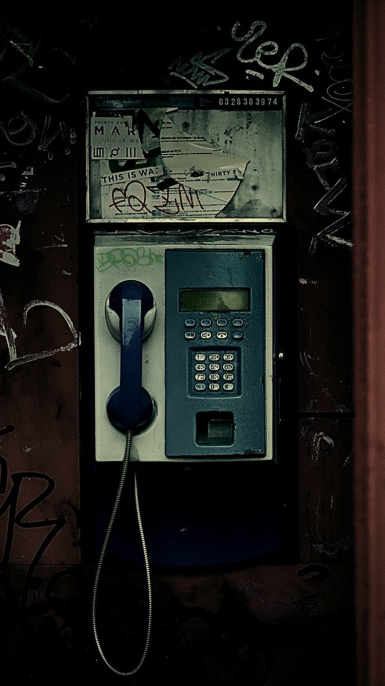 Das Phone Booth Wallpaper 750x1334