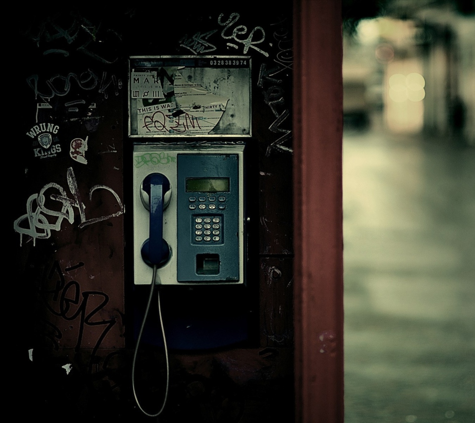 Das Phone Booth Wallpaper 960x854